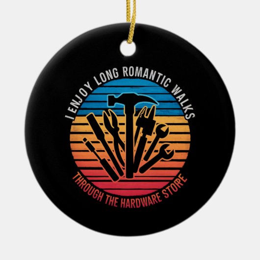 Ik geniet van lange Romantische looptijden door de Keramisch Ornament (Voorkant)