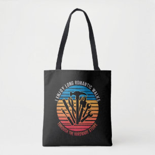 Ik geniet van lange romantische wandelingen door d tote bag