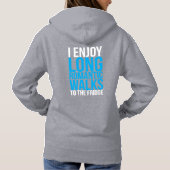 Ik geniet van lange Romantische wandelingen naar d Hoodie (Achterkant)
