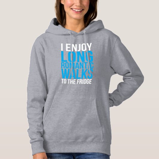 Ik geniet van lange Romantische wandelingen naar d Hoodie (Voorkant)