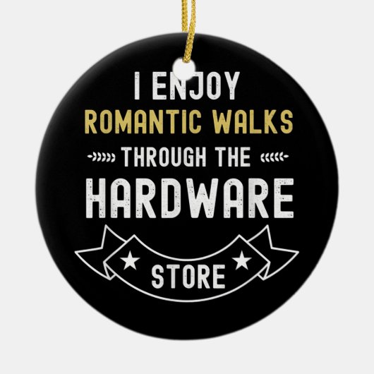 Ik geniet van romantische wandelingen door de hard keramisch ornament (Voorkant)