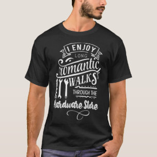 Ik geniet van romantische wandelingen door de hard t-shirt