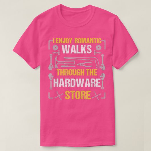 Ik geniet van romantische wandelingen door de hard t-shirt (Design voorkant)