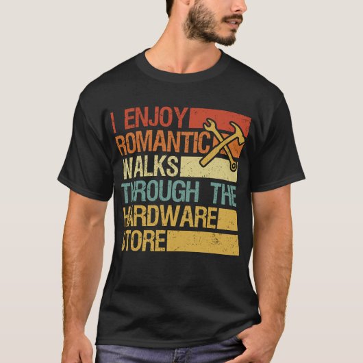 Ik geniet van romantische wandelingen door de hard t-shirt (Voorkant)