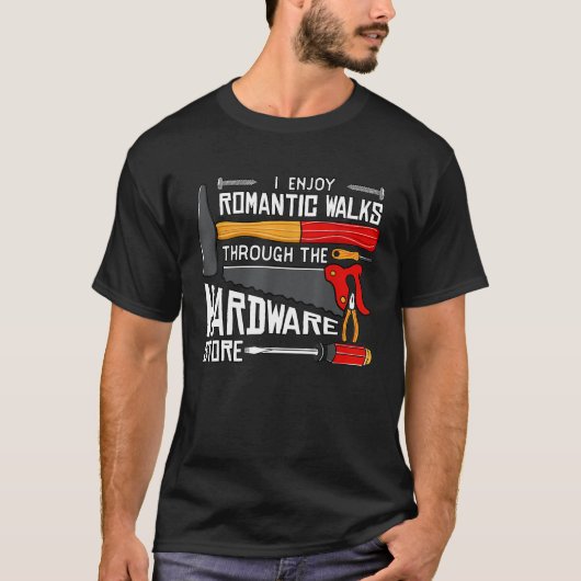 Ik geniet van romantische wandelingen door de hard t-shirt (Voorkant)