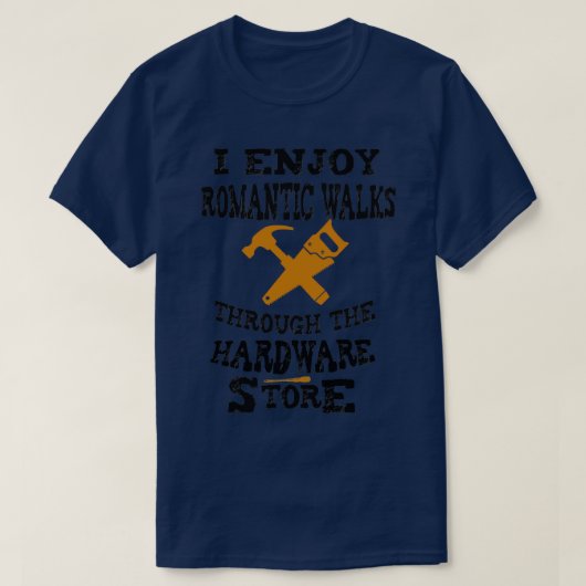 Ik geniet van romantische wandelingen door de hard t-shirt (Design voorkant)