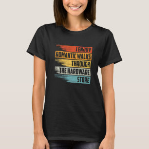 Ik geniet van romantische wandelingen door de hard t-shirt