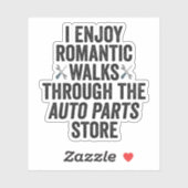 Ik Geniet Van Romantische Wandelingen Door Het Aut Sticker (Vel)
