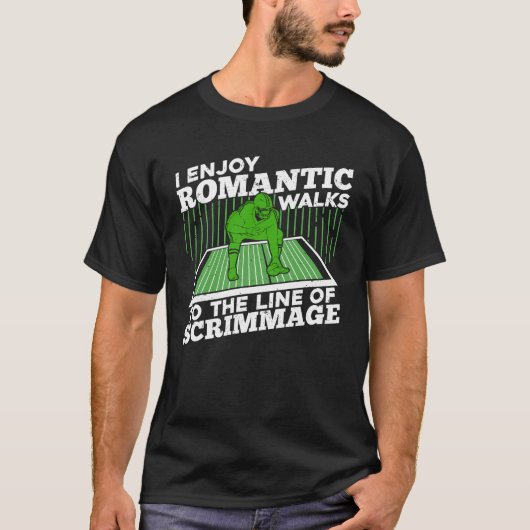 Ik geniet van Romantische wandelingen naar de rij  T-shirt (Voorkant)