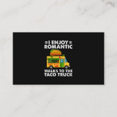 Ik geniet van romantische wandelingen naar de Taco Visitekaartje (Voorkant)