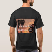 Ik ging door de orkaan Irma met palmbomen en T-shirt (Achterkant)