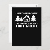 Ik ging één keer naar buiten, de graphics waren ni briefkaart (Voorkant / Achterkant)