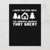 Ik ging één keer naar buiten, de graphics waren ni briefkaart (Voorkant)