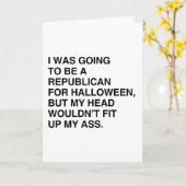 IK GING EEN REPUBLIKEIN ZIJN VOOR HALLOWEEN KAART (Gele Bloem)