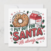 Ik ging eropuit voor Sinterklaas Grappig Kerstfees Feestdagenkaart (Voorkant)