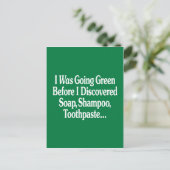 Ik ging groen... briefkaart (Staand voorkant)