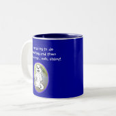 Ik ging iets doen en werd afgeleid tweekleurige koffiemok (Voorkant links)