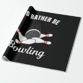 Ik ging liever bowlen cadeaupapier (Uitgerold)
