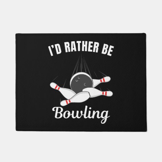 Ik ging liever bowlen deurmat (Voorkant)