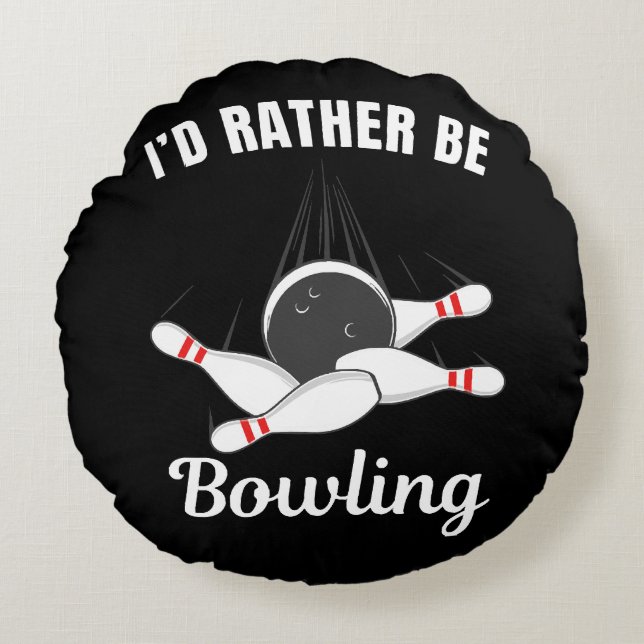 Ik ging liever bowlen rond kussen (Voorkant)