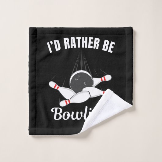 Ik ging liever bowlen washandje (Wasdoekje)