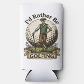 Ik ging liever golfen seltzer blikjeskoeler (Voorkant)