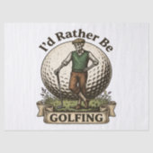 Ik ging liever golfen tissuepapier (Voorkant)