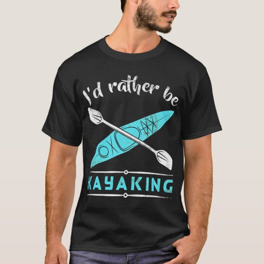Ik ging liever kanoën - Kano T-shirt (Voorkant)