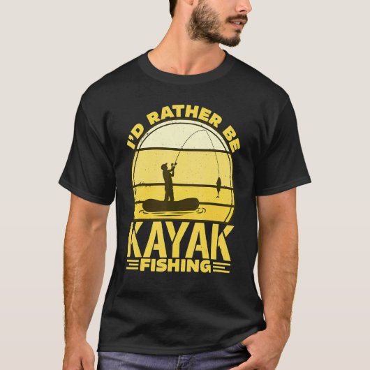 Ik ging liever kayakvissen t-shirt (Voorkant)