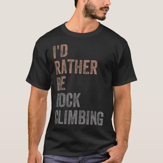 Ik ging liever klimmen t-shirt (Voorkant)
