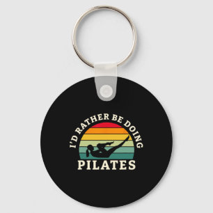 Ik ging liever Pilates en yoga doen Sleutelhanger