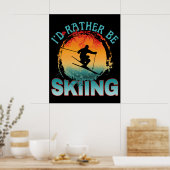 ik ging liever skien poster (Keuken)