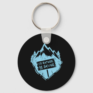 Ik Ging Liever Skiën Quote Skier Grappig Skiën Sleutelhanger