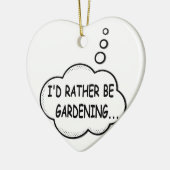 Ik ging liever tuinieren keramisch ornament (Links)