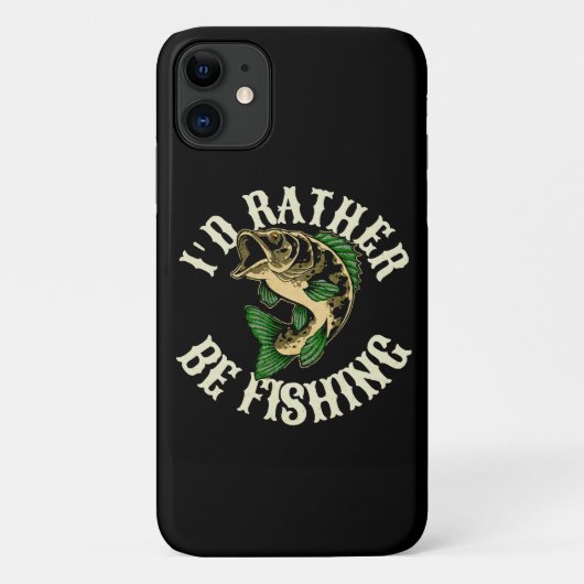 Ik ging liever vissen Grappig Case-Mate iPhone Case (Achterkant)