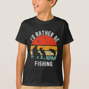 Ik ging liever vissen Grappig voor mannen vrouwen T-shirt