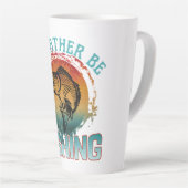 ik ging liever vissen latte mok (Rechterhoek)