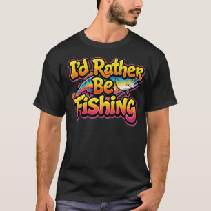 Ik ging liever vissen naar Regenboogforel T-shirt