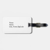 Ik ging liever vissen, op maat gemaakte bagagestic bagagelabel (Achterkant horizontaal)