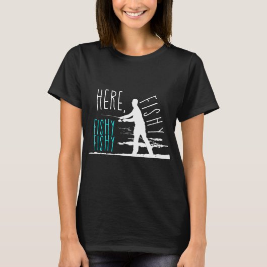 Ik ging liever vissen t-shirt (Voorkant)