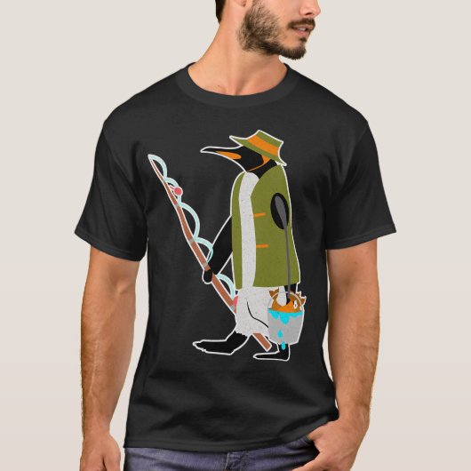 Ik ging liever vissen t-shirt (Voorkant)