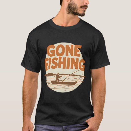 Ik ging liever vissen t-shirt (Voorkant)