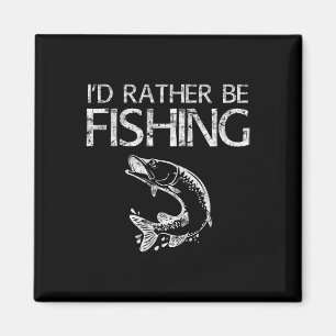 Ik ging liever vissen Visser shirt Magneet