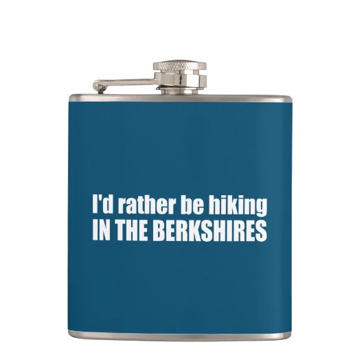 Ik ging liever wandelen in de Berkshires Heupfles (Voorkant)