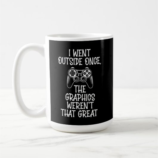Ik ging naar buiten - Grappige Gamer Koffiemok (Links)
