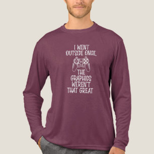 Ik ging naar buiten - Grappige Gamer Tri-Blend Shirt