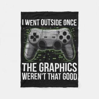 Ik ging naar buiten toen de graphics niet zo goed  fleece deken