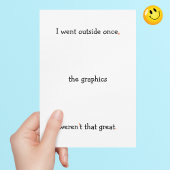 Ik ging naar buiten zodra grappige gamer Humor Bir Feestdagen Kaart