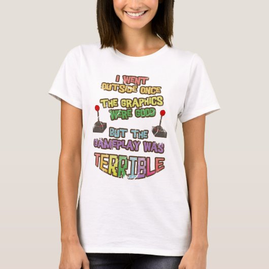 Ik ging naar buiten zodra het T-shirt van de Dames (Voorkant)