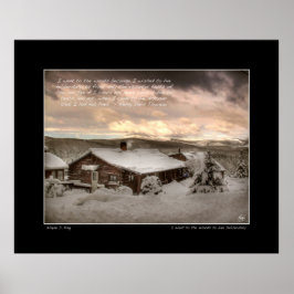 Ik ging naar de Bossen, Thoreau Poster